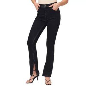 Abercrombie & Fitch High-Rise Skinny Jeans Size 36 22 Short, Side Leg Split NEW